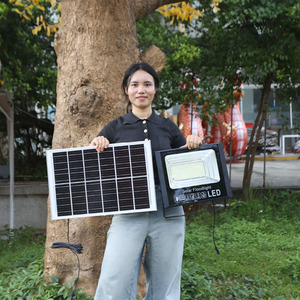 Đèn pha năng lượng mặt trời cao cấp <span class=keywords><strong>200w</strong></span>, chống thấm, tự động, dùng cho ngoài trời, sân vườn - Product Image 1