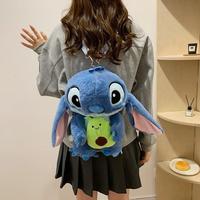 Sac à dos en peluche Kawaii Stitch pour dinosaure de haute qualité, jouet de dessin animé mignon pour filles, cadeau de vacances, marque OEM, âges