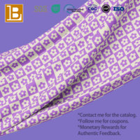 Tissu minimaliste Marimekko Unikko du créateur de mode avec des imprimés floraux violets 100% coton tissu bricolage vêtements tissu