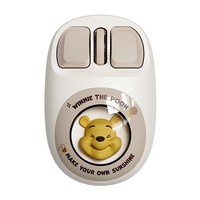 Mouse Mini LED USB 3D Kartun Nirkabel Dual Mode BT 2.4 Ghz dengan Pola Kustom untuk Bekerja di Kantor