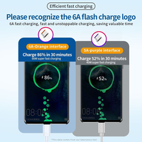Câble USB C durable 6A 100W, câble de charge rapide Type C, cordon de chargeur USB A vers USB C pour iPhone Samsung Xiaomi
