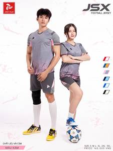 Conjunto de camisetas de fútbol personalizadas de alta calidad, buen precio, impresión por transferencia de calor, etiquetas uniformes, 100% poliéster, Unisex, Just Play - Product Image 5