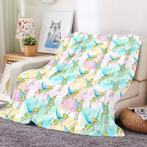 Manta de Bebé de Alta Calidad, Suave y Lavable, con Diseño de la Hada Tinker Bell, para Niñas, con Impresión Personalizada - Product Image 2