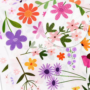 Watercolor Multicolor Wild Flower <strong>Wall</strong> Decals Hand Drawn <strong>Daisy</strong> Floral Removable <strong>Wall</strong> <strong>Stickers</strong> <strong>for</strong> Baby Girl Room - Product Image 5