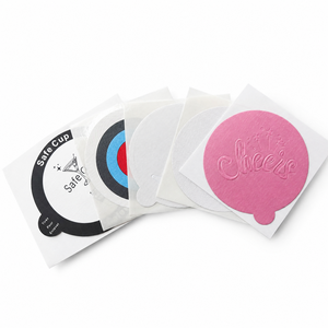 Pegatinas personalizadas de seguridad para tapas de vasos, sin <span class=keywords><strong>picos</strong></span>, anti-picaduras, para fiestas, clubes, bares y discotecas - Product Image 1