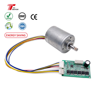 Moteur CC sans balais (BLDC) à couple élevé 12V 24V 52*63mm avec driver externe, longue durée de vie pour équipement d'automatisation industrielle