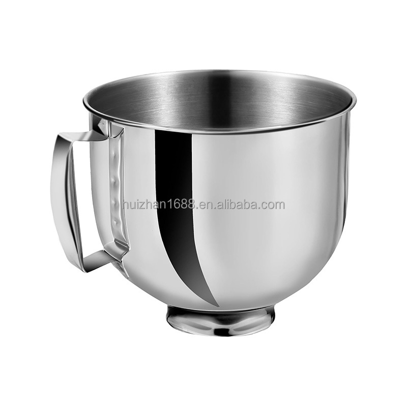 HUIZHAN 5QT, Высококачественная миска из нержавеющей стали для домашнего использования, детали для кухонного блендера, серебряные электрические аксессуары