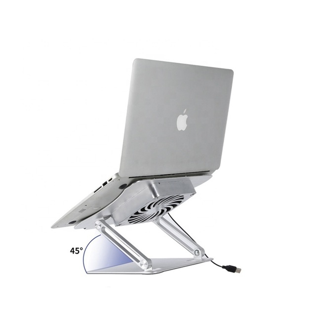 WellSunFan Professional Customized 180 Degree Rotation Aluminum Laptop Cooling Pad with Strong Support
