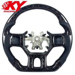 Volant sport en cuir et fibre de carbone forgé sur mesure, compatible avec Dodge Ram 1500 2500 3500 TRX 2010-2024 - Product Image 1