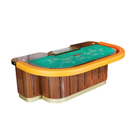 Bby Fabrik Großhandel Holz-Casino Professioneller Roulette-Tisch Luxuriöse Edelstahl-Beine Unterhaltungs-Roulette Einzelnes Spielrad