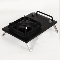 Table de camping pliante extérieure en aluminium Offre Spéciale IGT avec cuisinière à gaz Cuisine portable Hauteur réglable Table de cuisson pour barbecue