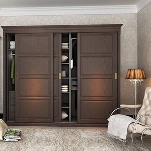 Armario de Dormitorio Personalizado YALIG, Mueble de Madera con Diseño de Dos o Tres Puertas - Product Image 2