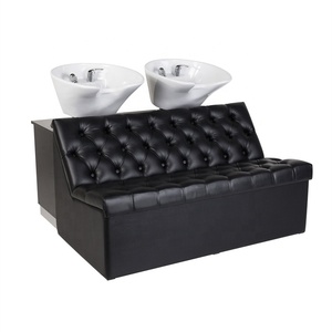 Chaise de lavage inclinable à double <span class=keywords><strong>siège</strong></span> pour salon de coiffure - Product Image 1