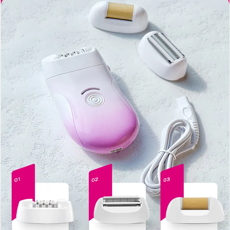 Epilator for Women 3 in 1 Epilator Hair Removal with Electric Razor Bikini Trimmer Cordless Women Electric Tweezers