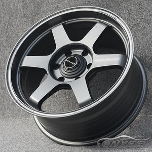 Fonyee للأشعة TE37 على الطرق الوعرة 4x4 الذهب 6 تكلم ثقوب العروة Huecos ماج الألومنيوم عجلات سيارة ركاب السيارات Rines جنوط لنيسان - Product Image 6