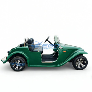 Voiture électrique classique verte de haute performance, 4 places, style antique, à vendre - Product Image 1