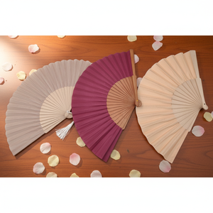 Özel İspanyol Ahşap El Yapımı Katlanır Yelpaze, Düğün ve Promosyon Etkinlikleri için Rave Ahşap Katlanır El Yelpazesi - Product Image 2