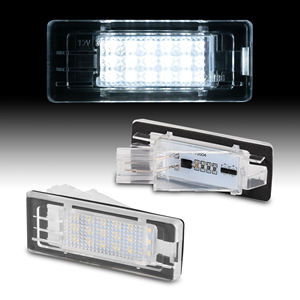 Lampes de plaque d'immatriculation LED blanches 6500K pour <span class=keywords><strong>Dacia</strong></span> <span class=keywords><strong>Duster</strong></span> 2010 ~ Accessoires, Lot de 2 - Product Image 1