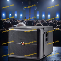 Système de sonorisation avec caisson de basses de 18 pouces, caisson de basses professionnel, ligne de baffles, caisson de basses de concert