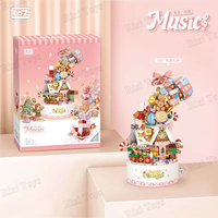 LOZ 1957 NUEVO Kit de Modelo de Arquitectura 3D de Caja Musical de Árbol de Navidad, Ladrillos Miniatura, Regalo para Adultos, 1019 Piezas, Sets de Bloques de Construcción