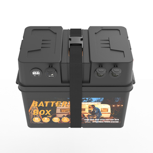 High Quality Prismatic <b>Waterproof</b> Plastic 12V Battery <b>Box</b> Large USB Outlets Marine Empty <b>Storage</b> Batteries High-Energy USB Plugs - Product Image 3