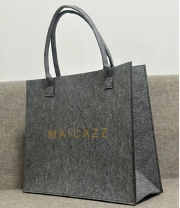 Sacs à provisions en coton feutre de promotion de publicité écologique avec logo personnalisé - Product Image 1