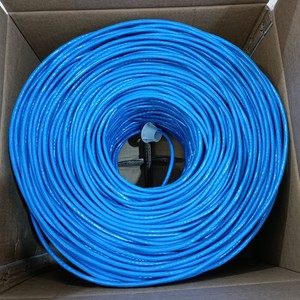 <span class=keywords><strong>สาย</strong></span>1000ft UTP CAT5E Caja <span class=keywords><strong>สาย</strong></span>อีเธอร์เน็ตแข็ง305เมตร4PR <span class=keywords><strong>สาย</strong></span>แลนจำนวนมาก4คู่100MHz ม้วน RJ45ม้วนบรรจุในกล่อง - Product Image 1