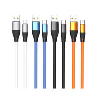 Câble de charge rapide 6A résistant en silicone TPE, 1M OD5.5 USB-Type C vers Type-C, 5 en 1