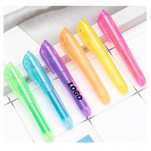 Stylos surligneurs multifonctions en plastique personnalisés, imperméables, portables et durables pour les étudiants et les scrapbookingistes - Product Image 1