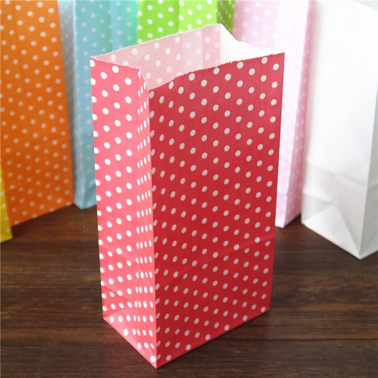 Coloré Mini Papier À Bonbons Sacs Bijoux Rose Cadeau Sac En Papier D'artisanat
