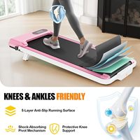Tapis de course électrique Source Factory, appareil de marche plat, équipement de fitness silencieux compact pour usage domestique et intérieur, avec fonction de suivi, pour le marché international