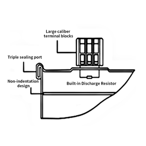 Condensateurs basse tension CKKB Condensateurs cylindriques secs pour la compensation de puissance réactive - Product Image 4