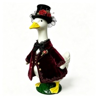 MSYO Goose Clothes Polyester-Kleidung mit klassischem, schlichtem Druckdesign für Geburtstag, Weihnachten, Halloween, Zuhause, Abendkleidung