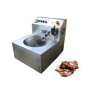 Equipamento elétrico pequeno automático para derreter chocolate, máquina de têmpera de chocolate 15kg