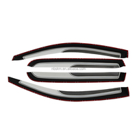 Deflectores de Ventana Acrílicos Negros para Auto, Visera para Lluvia, Protector de Lluvia para TOYOTA HILUX VIGO, Accesorios Exteriores