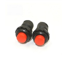 Sakelar Tombol Tekan DS-428 Penguncian Otomatis/Sesaat 12Mm 6Pcs 3A DS228 Off-On 3a/125vac