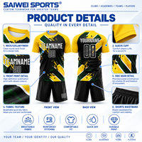 Tenues d'entraînement de football personnalisées pour clubs, académies et équipes – 100 % polyester, extensible dans quatre directions, respirant