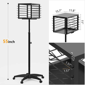 ชั้นวางโชว์<span class=keywords><strong>168</strong></span>พร้อมล้อสำหรับต่อผมแบบถักเปียที่ยึดสำหรับต่อผมแบบปรับได้ - Product Image 2