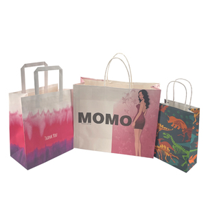 Bolsa de Papel de Regalo Personalizada de Lujo con Cuerda de Papel, Bolsa de Embalaje Kraft para Llevar Comida, Máquina para Hacer Bolsas - Product Image 3