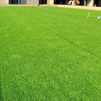 Vente en gros terrain de football projet clôture 25mm artificiel automne couleur simulation de pelouse tapis extérieur