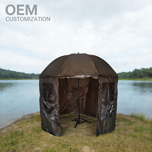 Ombrellone Pieghevole <span class=keywords><strong>da</strong></span> Spiaggia OEM <span class=keywords><strong>da</strong></span> 240 cm per Esterni, Portatile, per <span class=keywords><strong>Pesca</strong></span>, Riparo <span class=keywords><strong>da</strong></span> Vento e Pioggia, Parasole con <span class=keywords><strong>Tenda</strong></span> Rimovibile - Product Image 2