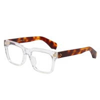 Nouvelles lunettes de myopie unisexe de style punk européen et américain, monture épaisse, forme originale, vert nuit, haute brillance, anti-radiation