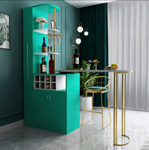 Vitrina de vino multifuncional de lujo para porche, cocina, sala de estar, barra giratoria de pared, mesa y sillas - Product Image 5