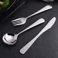 Vente directe d'usine en acier inoxydable cuillère fourchette couteau ensemble de couverts vaisselle