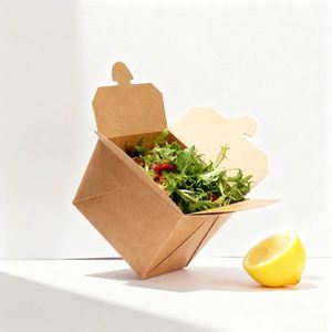 Free Design Food Grade Kraft <b>Paper</b> Box Factory Custom Safe Packaging for Food Products and Meals - Product Image 3
