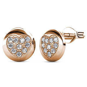 <span class=keywords><strong>Boucles</strong></span> <span class=keywords><strong>d</strong></span>'<span class=keywords><strong>oreilles</strong></span> classiques au design élégant pour femmes cristaux <span class=keywords><strong>Swarovski</strong></span> coupe ronde plaqué or 18 carats hypoallergénique idée cadeau <span class=keywords><strong>mariage</strong></span> - Product Image 3