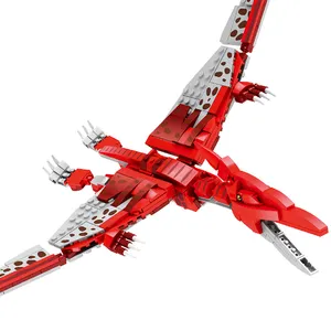 Jurassic dinosaur model pterodactyl building blocks brick toys set compatible major brands Small building block bricks toy