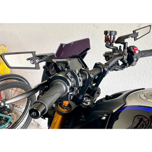 Nouveau rétroviseur universel pour <span class=keywords><strong>moto</strong></span> en ABS, réglable, style aile, anti-éblouissement, de remplacement pour <span class=keywords><strong>moto</strong></span> de route - Product Image 3