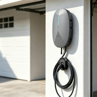Borne de recharge murale intelligente 7 22kW pour véhicules électriques Type 2 32A 380V IP66 résistante aux intempéries avec câble de 5M, OCPP, application, RFID, CE, garantie 18 mois pour BYD Commercial