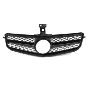 W204 ABS Car Front Grille Front Bumper Honeycomb Mesh Grille Grill For BENZ